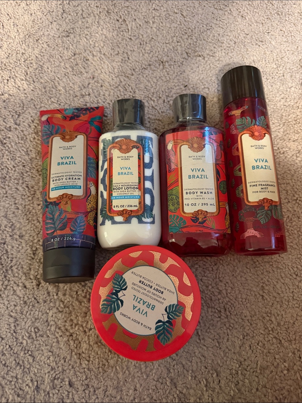Bath & Body Works Viva Brazil Body Care Set
